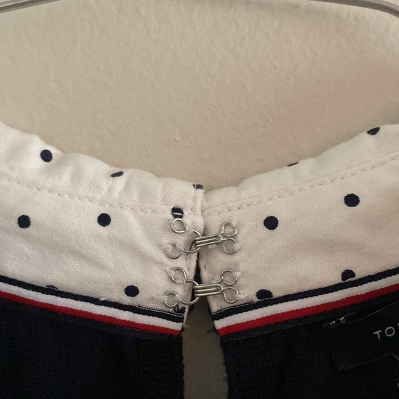 Tommy Hilfiger navy blue shirt tail sweater - Picture 6 of 7